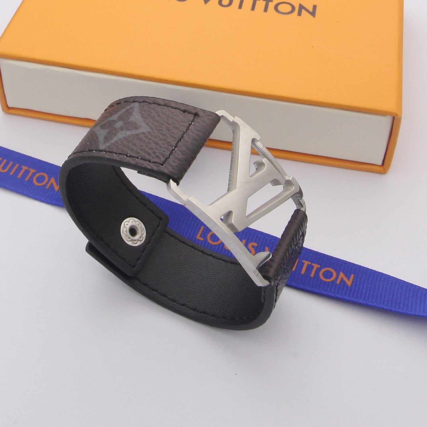 Louis Vuitton Monogram Leather Bracelet